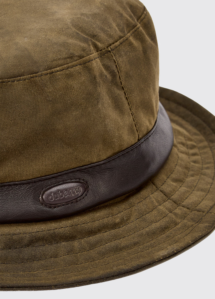 Chapeau en coton ciré Rossmore - Olive