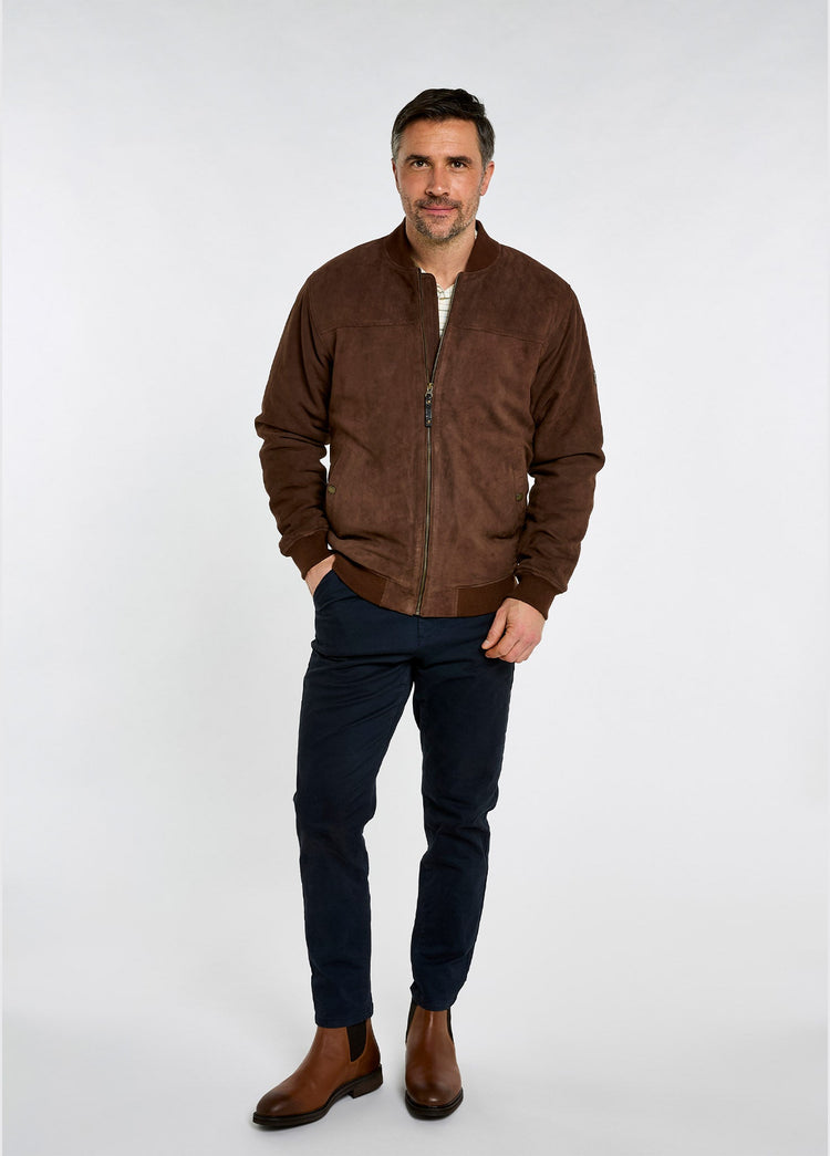 Blouson en suède Marblehill - Walnut
