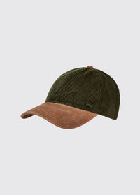 Casquette baseball en velours côtelé Marino - Olive