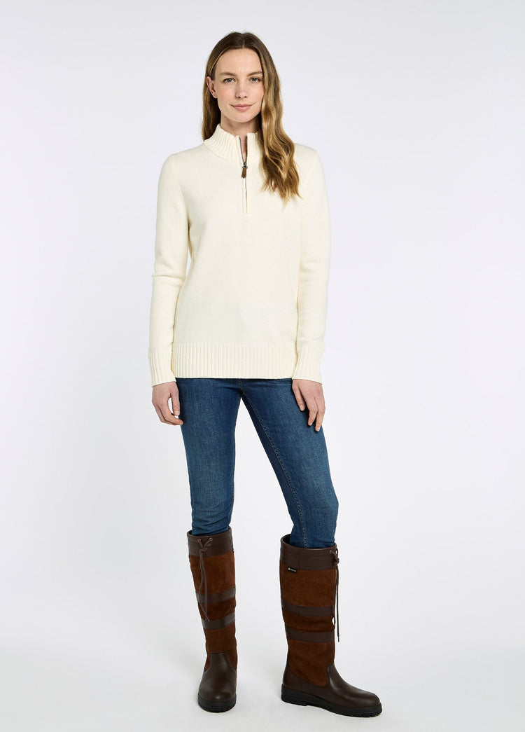 Pull à col zippé Markham - Chalk