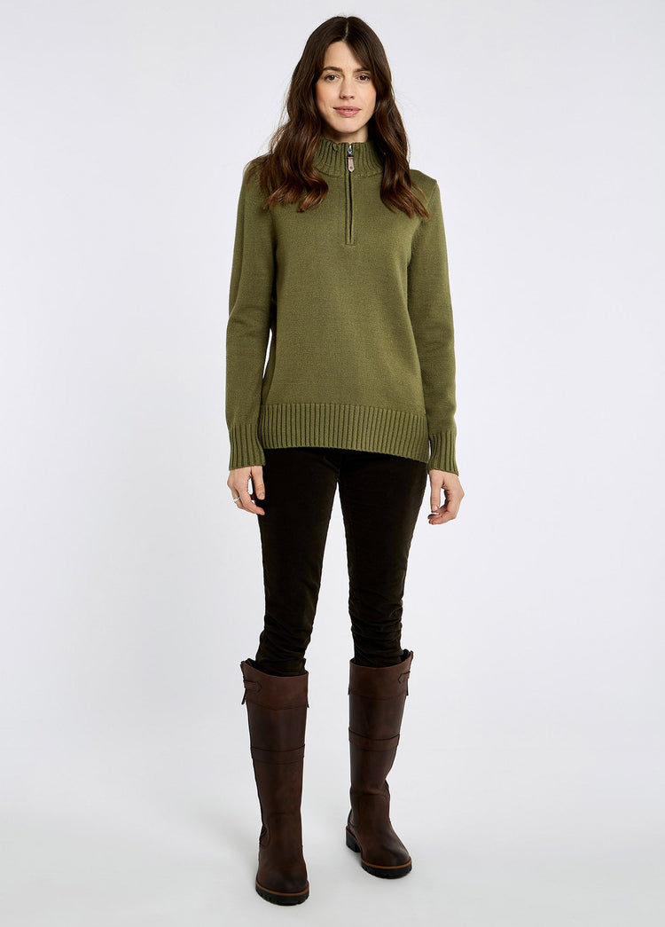 Pull à col zippé Markham - Dusky Green