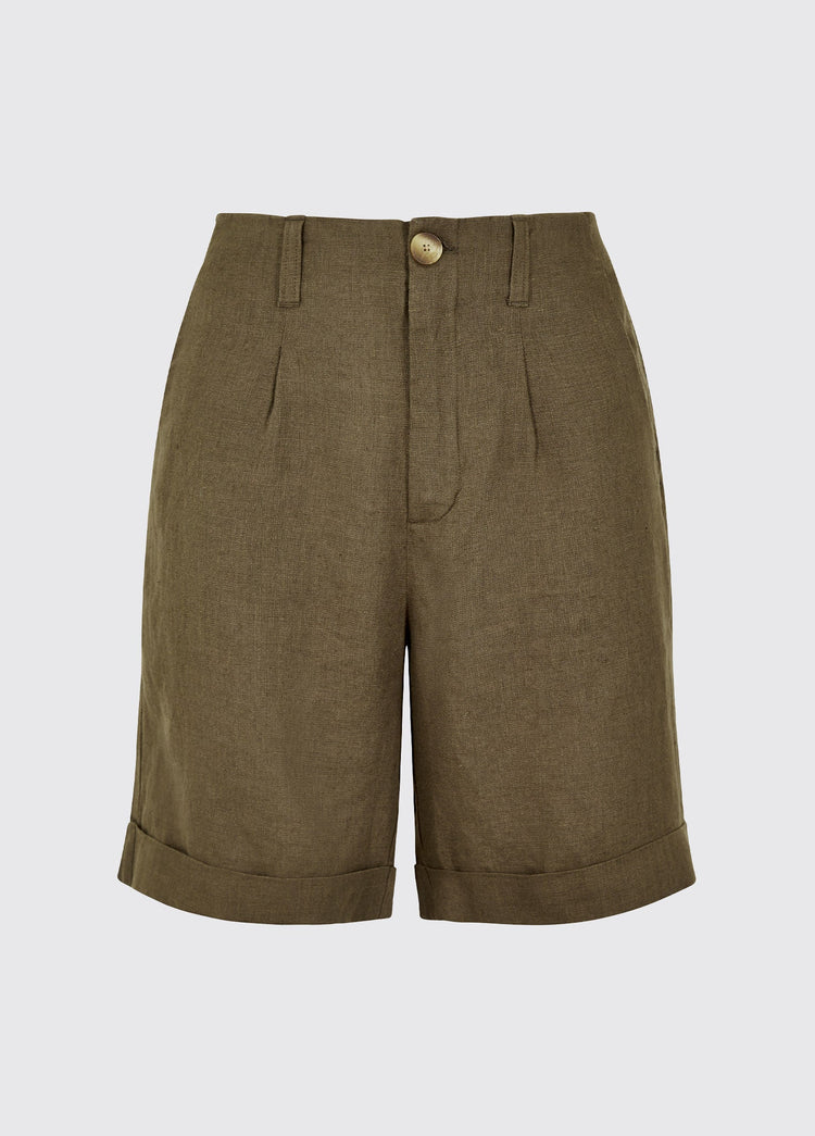 Short en lin Maryland - Khaki