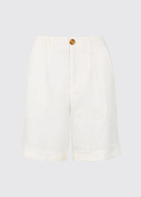 Short en lin Maryland - White