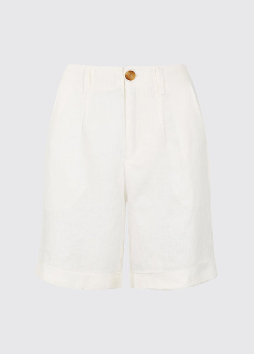 Short en lin Maryland - White