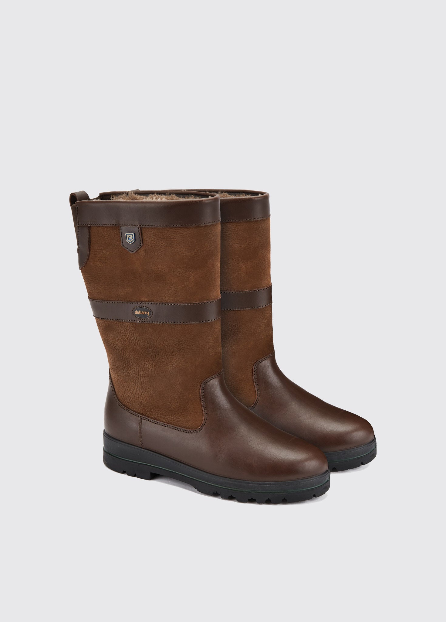 Mi-bottes fourrées Donegal Femme Walnut