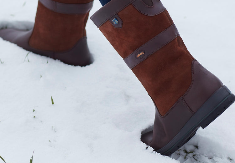 Mi-bottes fourrées Donegal Femme - Walnut