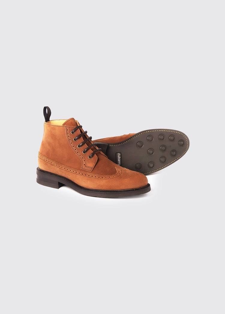 Bottines à Lacets Brogue Down - Brown