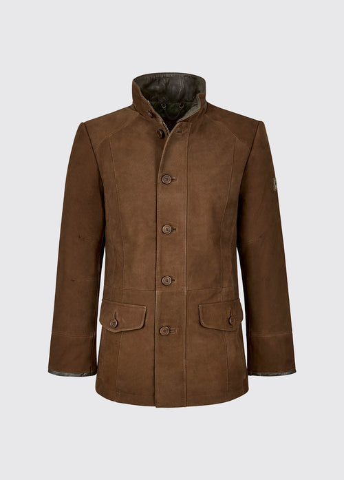 Veste en cuir Moore- Walnut