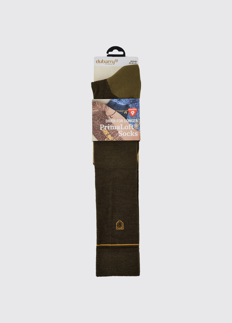 Chaussettes longues PrimaLoft® Lambeg - Olive