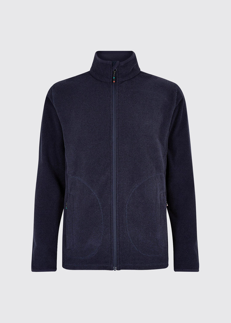 Polaire homme avec zip intégral Mustique - Navy