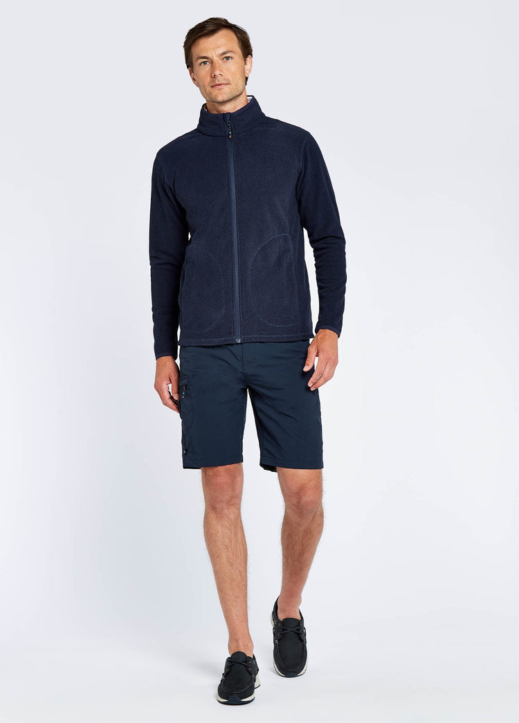 Polaire homme avec zip intégral Mustique - Navy