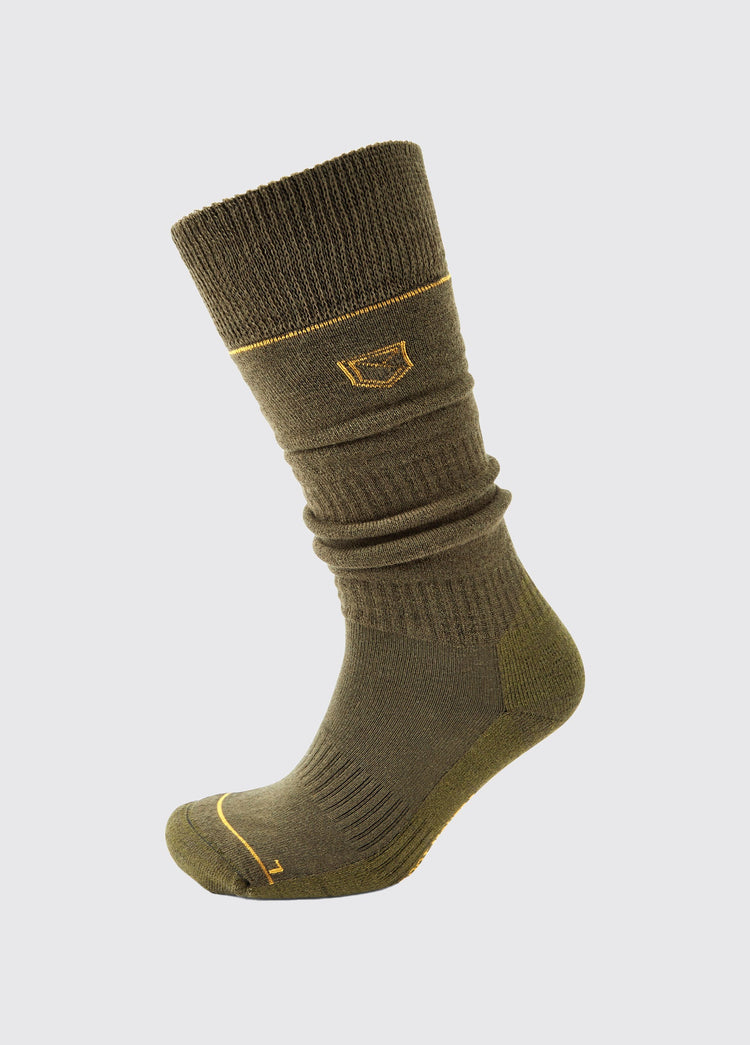 Chaussettes longues Kilrush- Olive