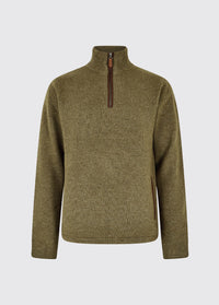 Pull à col zippé confortable Feeney pour homme - Dusky Green