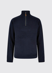 Pull à col zippé confortable Feeney pour homme - Navy