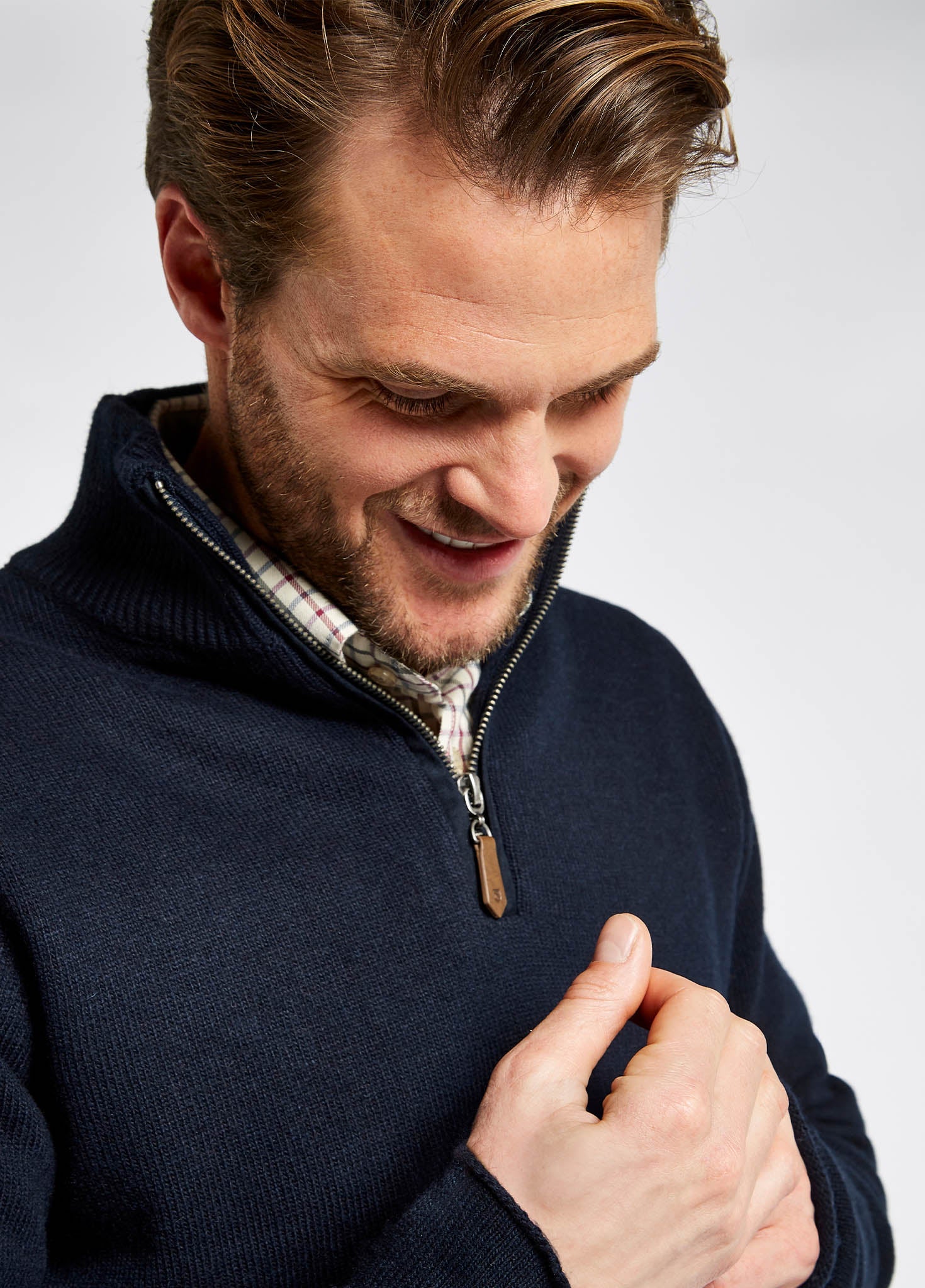 PJ PAUL JONES Pull à fermeture éclair pour homme Coupe PJ PAUL JONES Pull à fermeture éclair pour homme Coupe