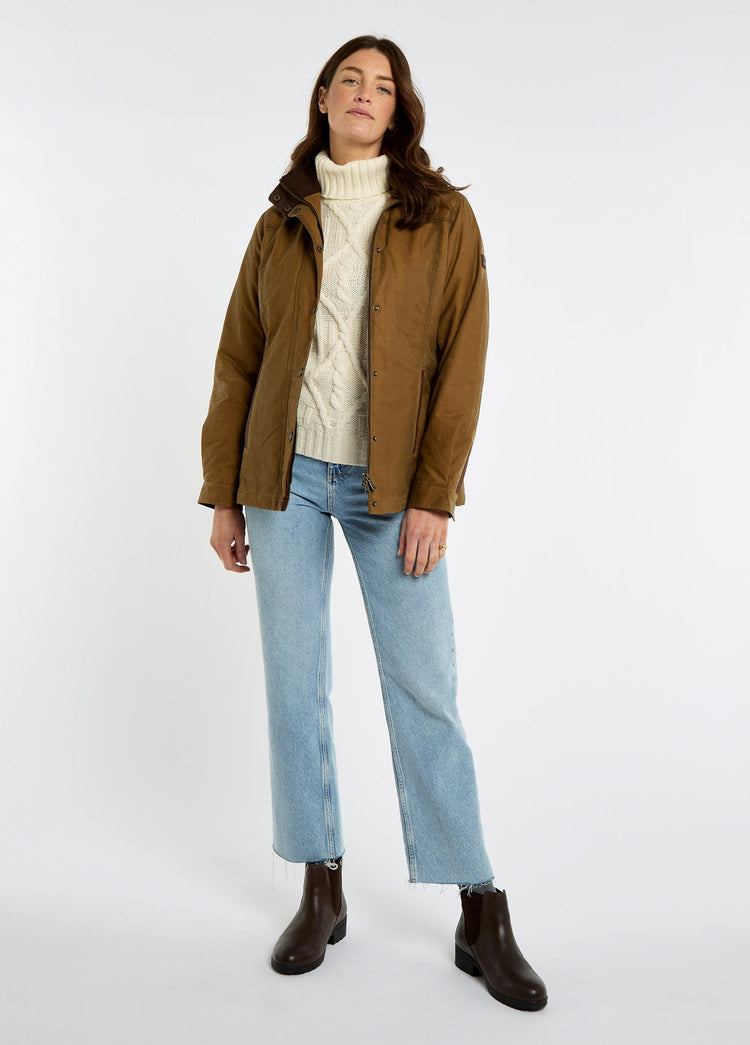 Veste en coton ciré Mountrath - Ochre