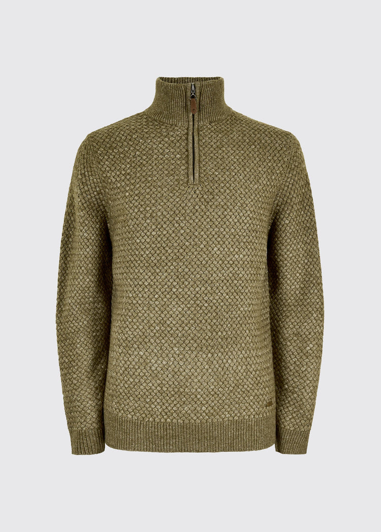 Pull  à col zippé Power - Dusky Green