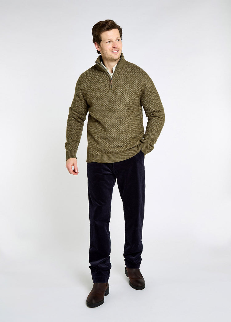 Pull  à col zippé Power - Dusky Green