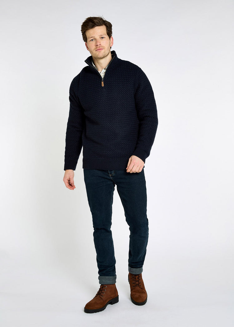 Pull  à col zippé Power - Navy