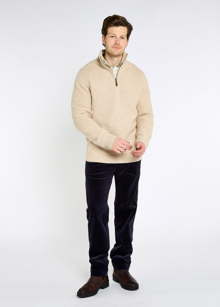 Pull  à col zippé Power - Oat
