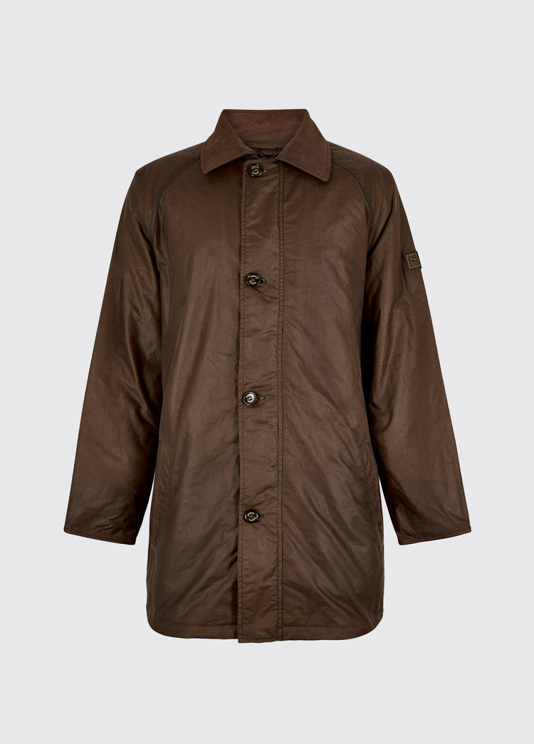 Manteau en coton ciré Prospect - Café