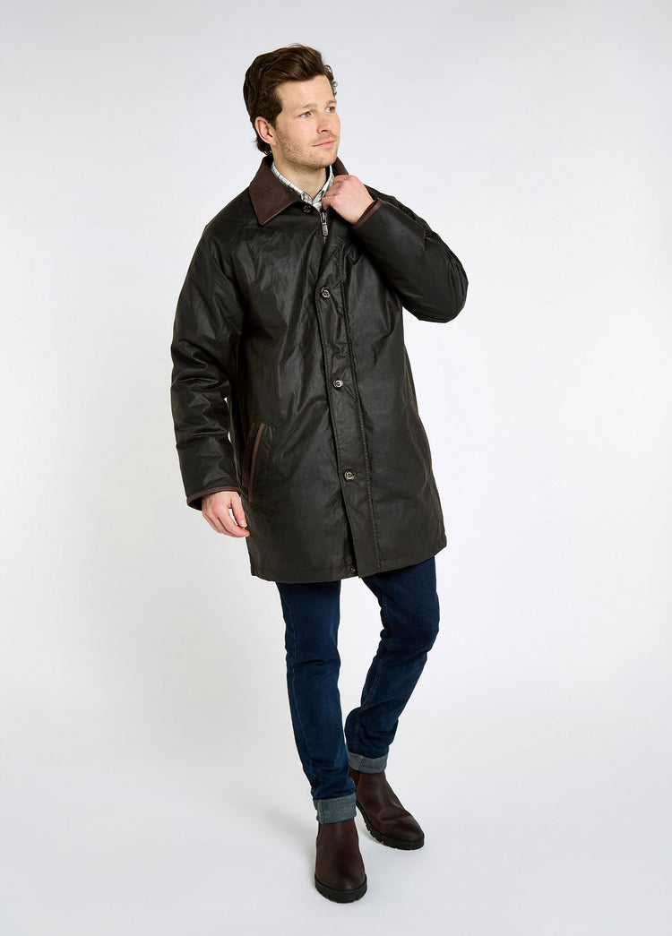 Manteau en coton ciré Prospect - Verdigris