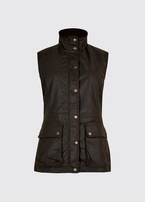 Gilet en coton ciré Rathsallagh - Verdigris