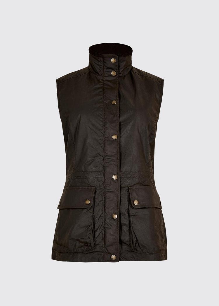 Gilet en coton ciré Rathsallagh - Verdigris