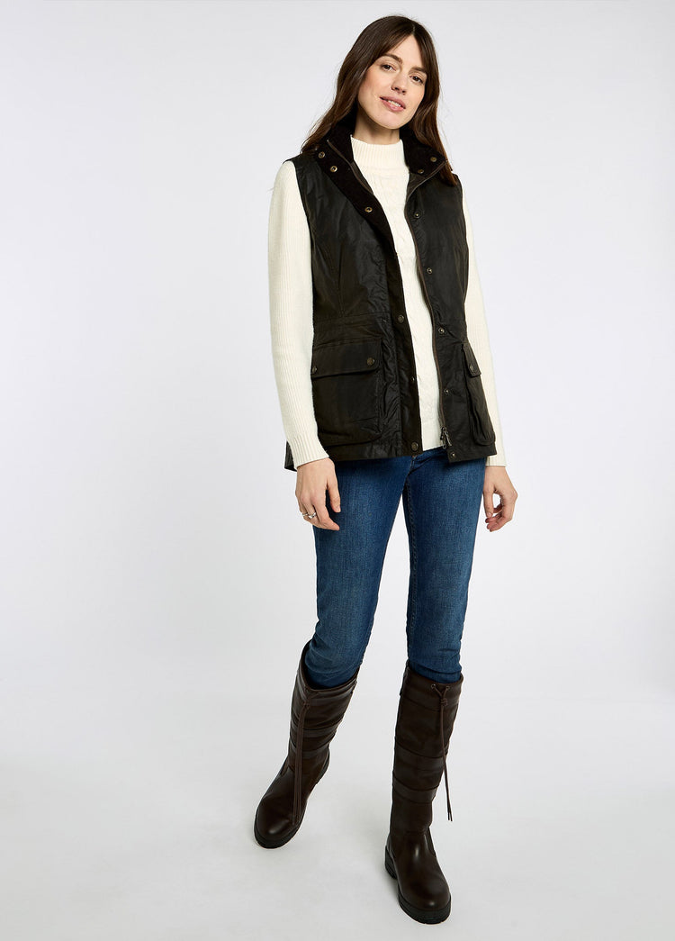 Gilet en coton ciré Rathsallagh - Verdigris