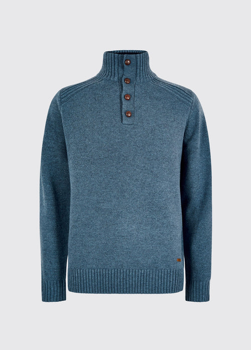 Pull boutonné Shields - Indigo