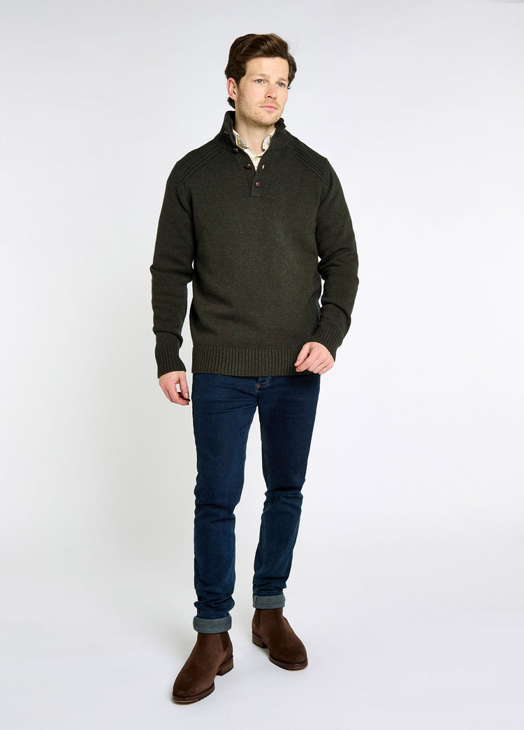 Pull boutonné Shields - Olive