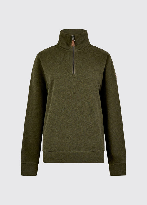 Sweat-shirt 1/4 zip Summerhill - Olive