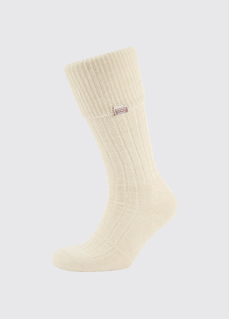 Chaussettes en alpaga -  Cream