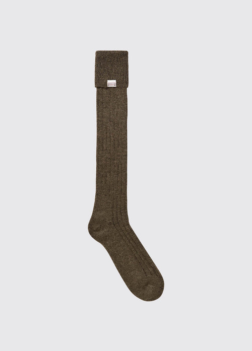 Chaussettes en alpaga -  Olive