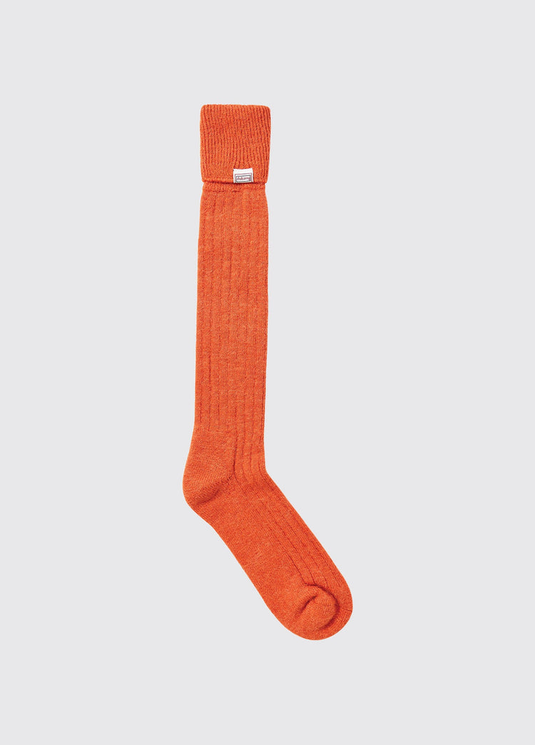 Chaussettes en alpaga -  Terracotta