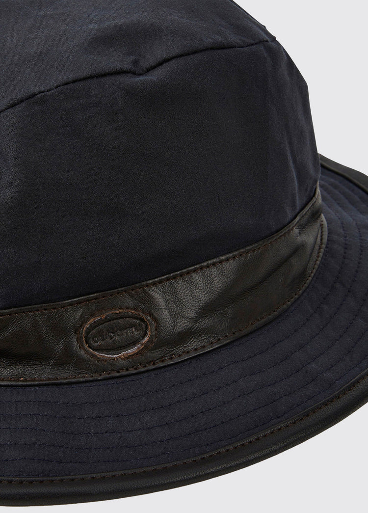 Chapeau en coton ciré Rossmore - Navy