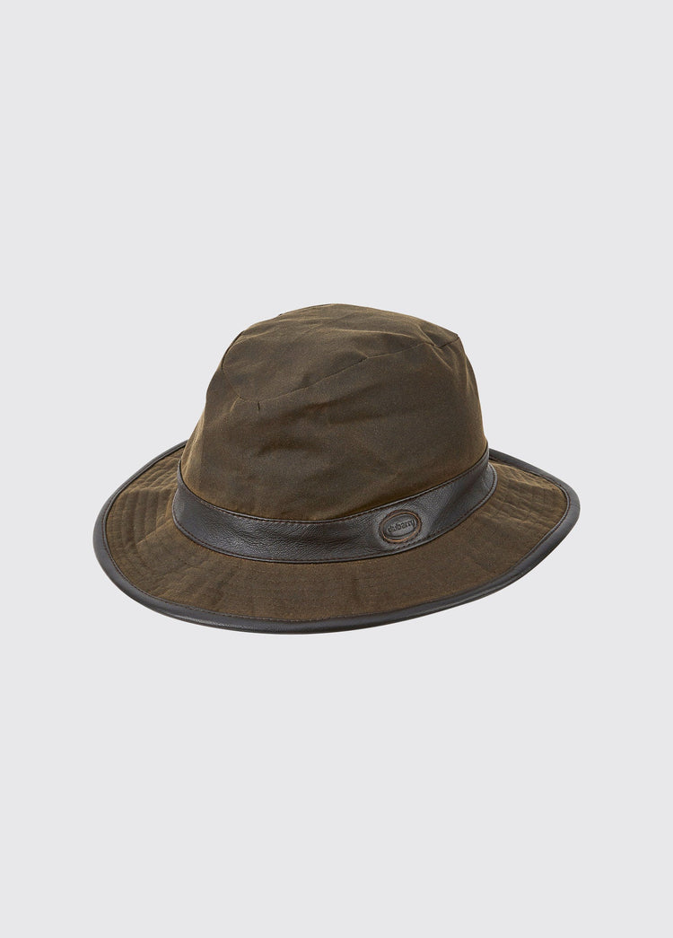 Chapeau en coton ciré Rossmore - Olive