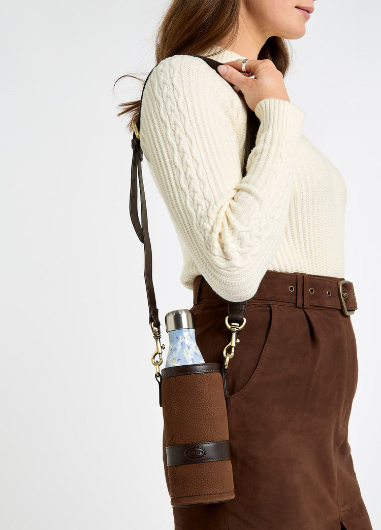 Porte-bouteille en cuir Westport - Walnut
