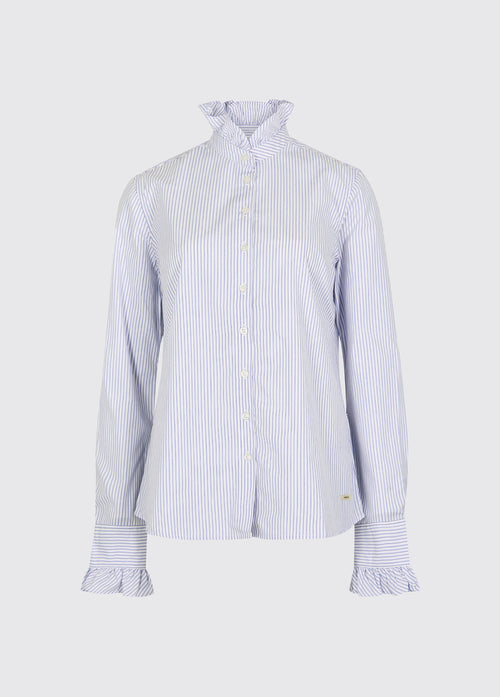 Chemise à rayures avec détails volantés Wisteria - Blue