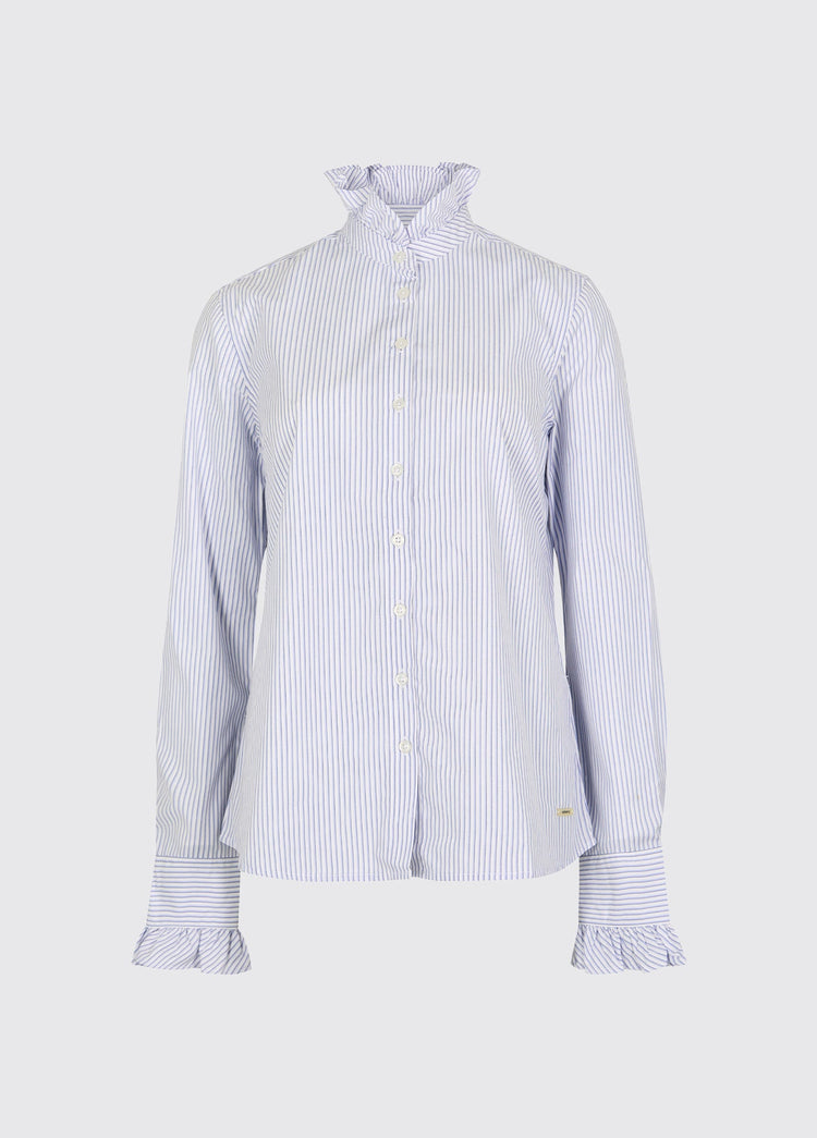 Chemise à rayures avec détails volantés Wisteria - Blue