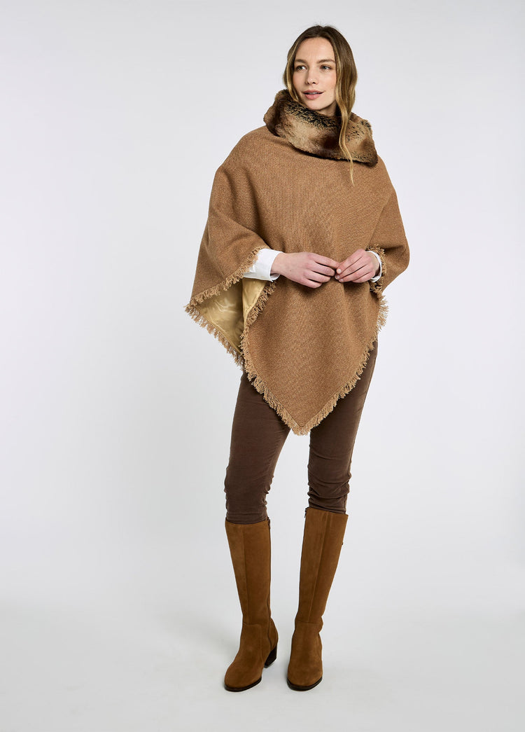 Poncho en tweed  Silverfir - Camel Twill