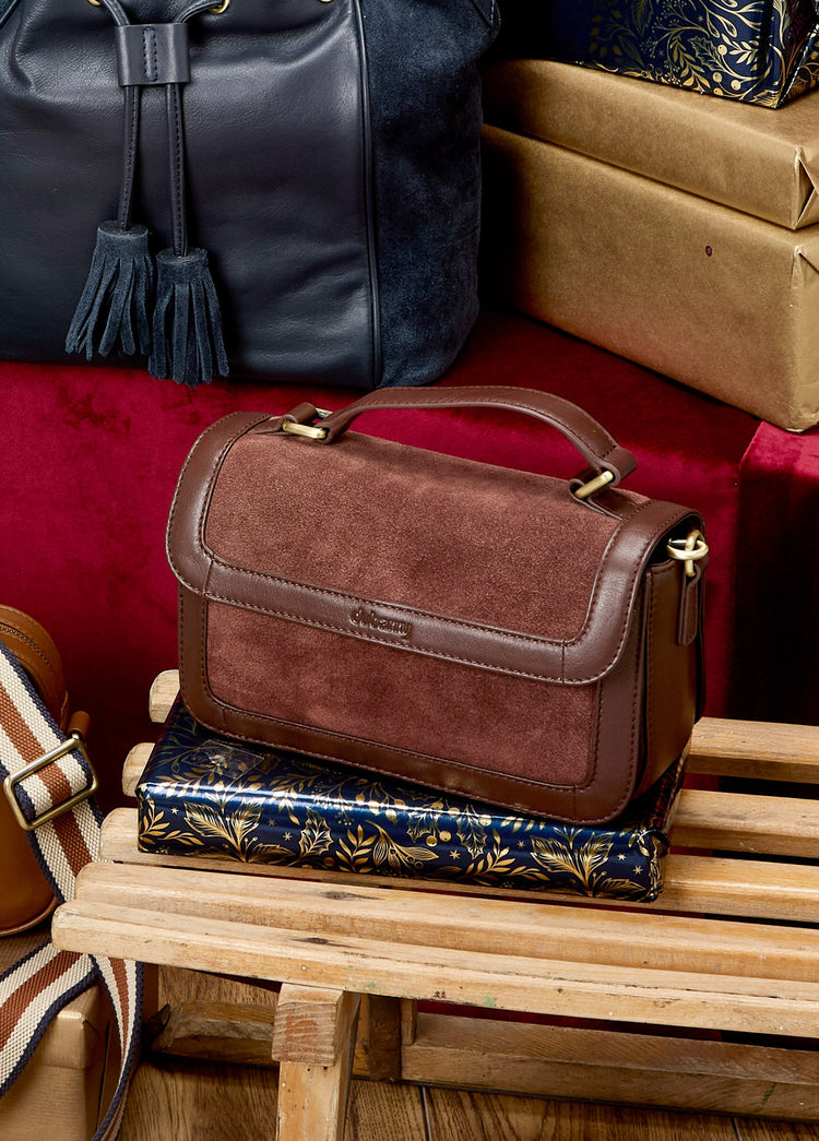 Sac à main  en suède et cuir Eadestown - Cedar