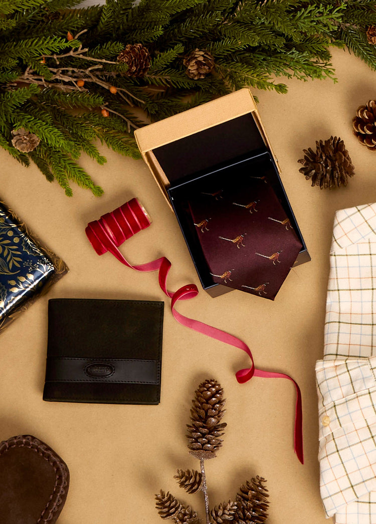 Cravate en soie Madden - Merlot